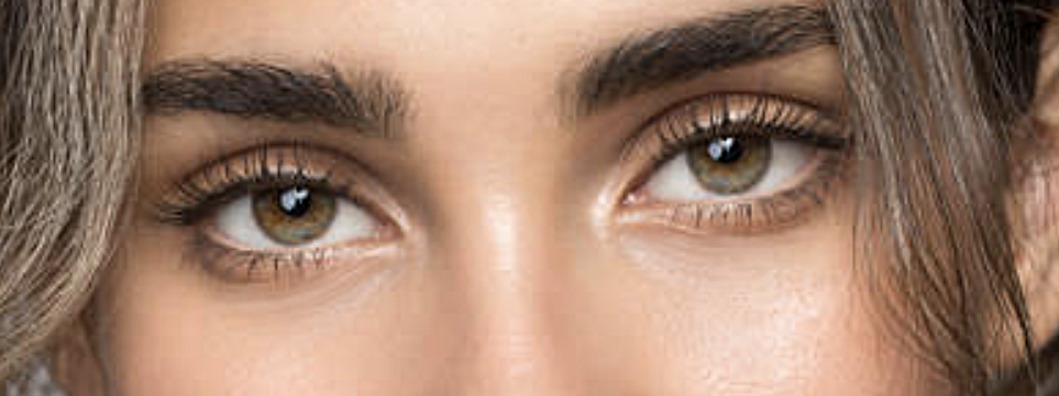 closeup of eyes
